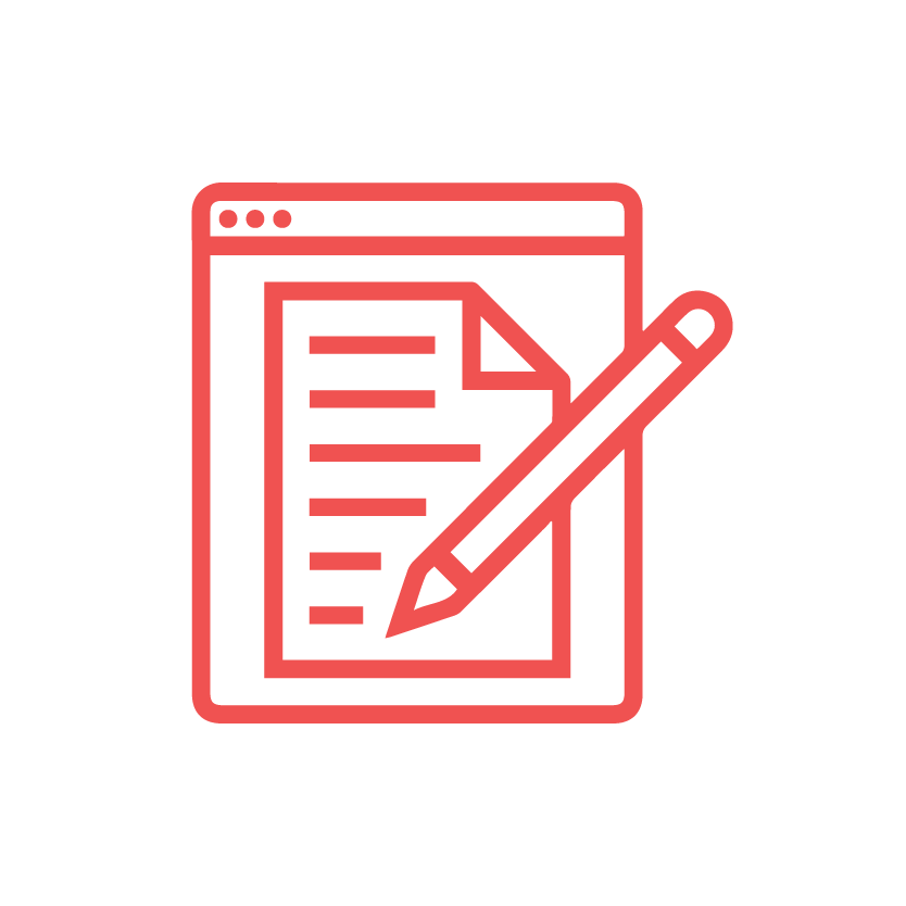 Content Writing Icon Media Minds Solution